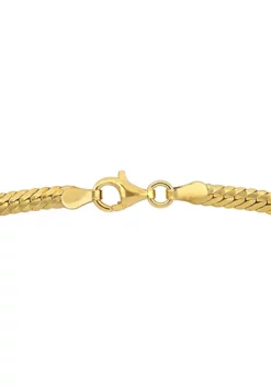 Best reviews of ✔️ 3MM Herringbone Bracelet in 18k Yellow Gold Plated Sterling Silver, 7.5" by Belk & Co. 👍 -DealsBelk & Co. Store Belk 7659