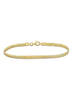 Best reviews of ✔️ 3MM Herringbone Bracelet in 18k Yellow Gold Plated Sterling Silver, 7.5" by Belk & Co. 👍 -DealsBelk & Co. Store Belk 7660