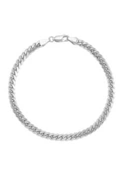 Wholesale 🎉 5.35 Millimeter Curb Chain Bracelet in Sterling Silver by Belk & Co. ❤️