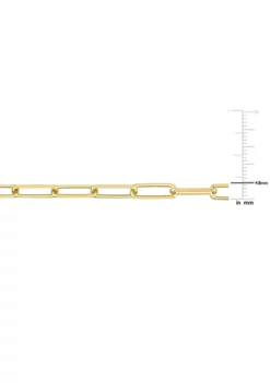 Flash Sale 😍 5MM Diamond Cut Paperclip Chain Bracelet in 18k Yellow Gold Plated Sterling Silver, 9" by Belk & Co. 🎁 -DealsBelk & Co. Store Belk 7666