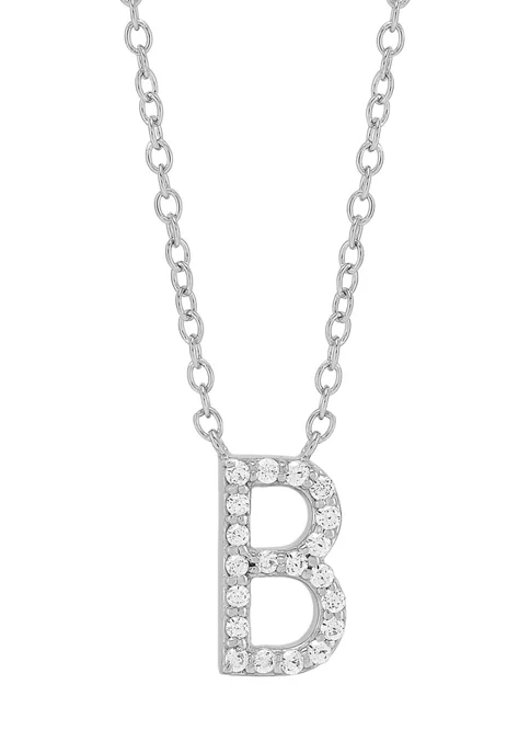 Budget ❤️ 1/10 ct. t.w. Diamond Initial Necklace in Sterling Silver with 18" Cable Chain by Belk & Co. 🔥 18 Budget ❤️ 1/10 ct. t.w. Diamond Initial Necklace in Sterling Silver with 18" Cable Chain by Belk & Co. 🔥 - Image 18