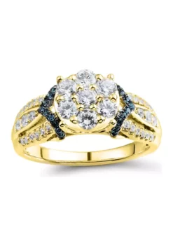 Coupon 🥰 1 ct. t.w. Diamond Engagement Ring in 10K Yellow Gold by Belk & Co. 👍