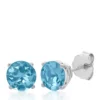Best reviews of 🌟 10k White Gold Blue Topaz Stud Earrings by Belk & Co. 🤩