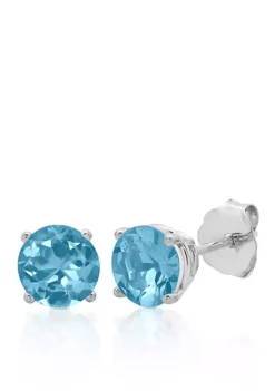 Best reviews of 🌟 10k White Gold Blue Topaz Stud Earrings by Belk & Co. 🤩 -DealsBelk & Co. Store Belk 7718