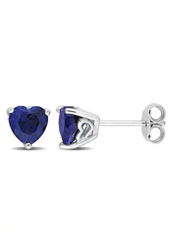 Best Pirce ๐งจ Lab Created 1.8 CT TGW Heart Shape Created Blue Sapphire Earrings in Sterling Silver by Belk & Co. ๐ 7 Best Pirce ๐งจ Lab Created 1.8 CT TGW Heart Shape Created Blue Sapphire Earrings in Sterling Silver by Belk & Co. ๐ -DealsBelk & Co. Store Belk 7735