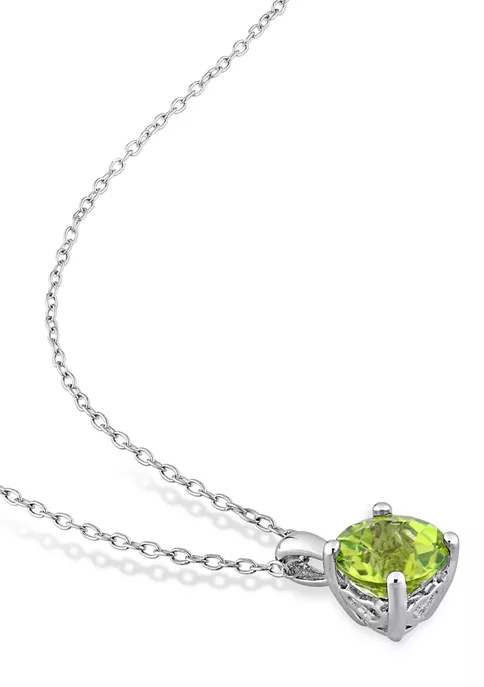Flash Sale ๐ 4 1/2 CT TGW Peridot Solitaire Stud Earring and Pendant with chain Set in Sterling Silver by Belk & Co. ๐งจ 3 Flash Sale ๐ 4 1/2 CT TGW Peridot Solitaire Stud Earring and Pendant with chain Set in Sterling Silver by Belk & Co. ๐งจ - Image 3