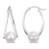 Wholesale 🔔 8 - 8.5 mm Freshwater Cultured Pearl Earrings in Sterling Silver by Belk & Co. 🔥