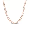 Flash Sale ⭐ 18k Rose Gold Plated Sterling Silver 5mm Paperclip Chain Necklace by Belk & Co. 👏