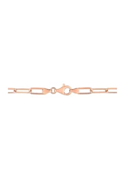 Flash Sale ⭐ 18k Rose Gold Plated Sterling Silver 5mm Paperclip Chain Necklace by Belk & Co. 👏 -DealsBelk & Co. Store Belk 7810