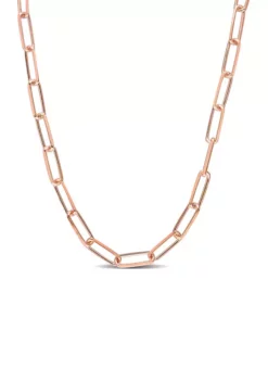 Flash Sale ⭐ 18k Rose Gold Plated Sterling Silver 5mm Paperclip Chain Necklace by Belk & Co. 👏 -DealsBelk & Co. Store Belk 7814