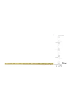 Flash Sale ✨ 18k Yellow Gold Plated Sterling Silver 1.2mm Snake Chain Necklace by Belk & Co. ⭐ -DealsBelk & Co. Store Belk 7831