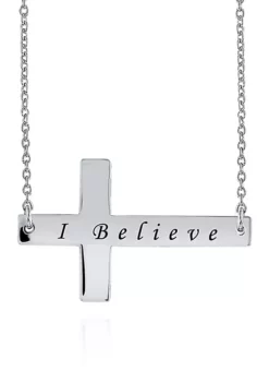 Outlet 👍 Sterling Silver Sideways Cross Pendant by Belk & Co. ❤️ -DealsBelk & Co. Store Belk 784