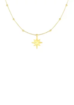 Best deal 💯 Star Pendant Necklace in 14k Yellow Gold by Belk & Co. ⌛