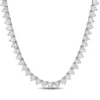 Outlet 💯 Lab Created 31.20 ct. t.g.w. Created White Sapphire Tennis Necklace in Sterling Silver by Belk & Co. ✨