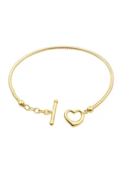 Outlet 🤩 Open Heart Bracelet in 10K Yellow Gold by Belk & Co. 👍 -DealsBelk & Co. Store Belk 7920