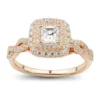 Discount 👍 1 ct. t.w. Diamond Engagement Ring in 14K Rose Gold by Belk & Co. 🔥
