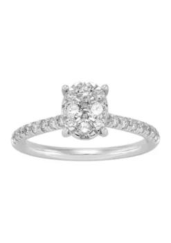 Cheapest 😉 1 ct. t.w. Diamond and Pink Sapphire Ring in 10K White Gold by Belk & Co. 💯