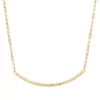 Buy 🔥 10K Yellow Gold Curved Bar on Paperclip Chain Necklace by Belk & Co. 😉