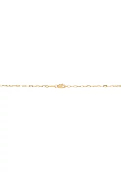 Buy 🔥 10K Yellow Gold Curved Bar on Paperclip Chain Necklace by Belk & Co. 😉 -DealsBelk & Co. Store Belk 8001