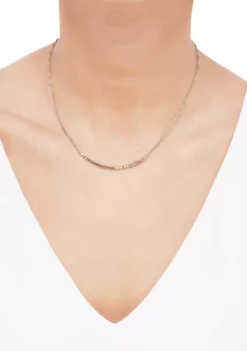 Buy 🔥 10K Yellow Gold Curved Bar on Paperclip Chain Necklace by Belk & Co. 😉 -DealsBelk & Co. Store Belk 8002