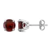Outlet ⌛ 3.20 ct. t.g.w. Garnet Solitaire Stud Earrings in Sterling Silver by Belk & Co. ⌛
