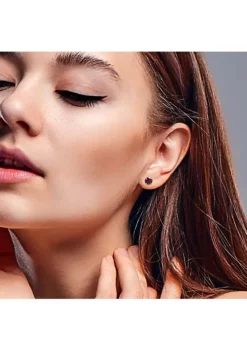 Outlet ⌛ 3.20 ct. t.g.w. Garnet Solitaire Stud Earrings in Sterling Silver by Belk & Co. ⌛ -DealsBelk & Co. Store Belk 8022