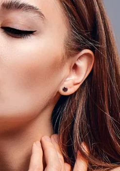 Outlet ⌛ 3.20 ct. t.g.w. Garnet Solitaire Stud Earrings in Sterling Silver by Belk & Co. ⌛ -DealsBelk & Co. Store Belk 8023