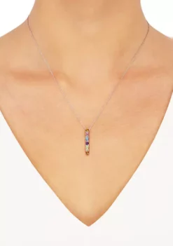 Best reviews of ✔️ Multi Stone Pendant Necklace in Sterling Silver by Belk & Co. 🛒 -DealsBelk & Co. Store Belk 8060