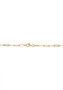 Promo ⭐ Heart Lock on Paperclip Chain Necklace in 10K Yellow Gold by Belk & Co. 😍 -DealsBelk & Co. Store Belk 8068