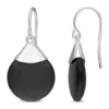 Cheapest ⌛ Onyx Hook Earrings in Sterling Silver by Belk & Co. 🎁