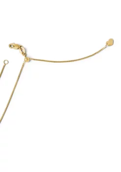 Budget 🤩 14K Yellow Gold 0.8 Millimeter Adjustable Box Chain by Belk & Co. 😀 -DealsBelk & Co. Store Belk 8107