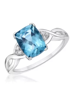 Best reviews of ✨ 2.5 ct. t.w. London Blue Topaz and 1/10 ct. t.w. Diamond Ring in 10K White Gold by Belk & Co. ✨ -DealsBelk & Co. Store Belk 8154