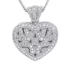 Best deal 🎁 1/10 ct. t.w. Diamond Accent Heart Locket Necklace by Belk & Co. ✔️