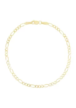 Outlet ❤️ 14KY FIGARO ANKLET BRACELET by Belk & Co. 🛒