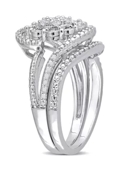 Discount 😀 1/4 CT TW Diamond Vintage Bridal Set in Sterling Silver by Belk & Co. 🎉 8 Discount 😀 1/4 CT TW Diamond Vintage Bridal Set in Sterling Silver by Belk & Co. 🎉 -DealsBelk & Co. Store Belk 8193