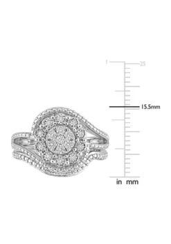 Discount 😀 1/4 CT TW Diamond Vintage Bridal Set in Sterling Silver by Belk & Co. 🎉 9 Discount 😀 1/4 CT TW Diamond Vintage Bridal Set in Sterling Silver by Belk & Co. 🎉 -DealsBelk & Co. Store Belk 8194