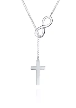 Hot Sale 🔥 Sterling Silver Infinity Cross Pendant by Belk & Co. 👍