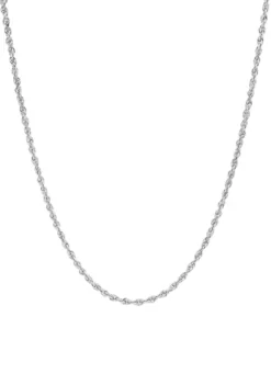 Wholesale ✔️ Solid Glitter Chain in 10K White Gold by Belk & Co. 💯 -DealsBelk & Co. Store Belk 8279