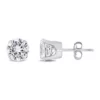 Discount 🔥 Lab Created 2.6 CT TGW Created White Sapphire Stud Earrings in 10k White Gold by Belk & Co. 👏