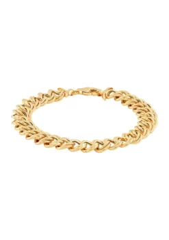 Best Pirce 👍 Double Rolo Link Bracelet in 10K Yellow Gold by Belk & Co. ❤️