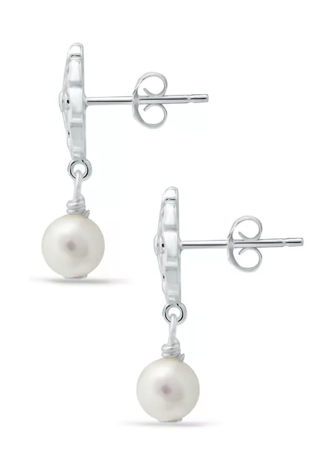 Best reviews of ⌛ Freshwater Pearl and Diamond Cut Flower Drop Earrings in Sterling Silver by Belk & Co. ⭐ 2 Best reviews of ⌛ Freshwater Pearl and Diamond Cut Flower Drop Earrings in Sterling Silver by Belk & Co. ⭐ - Image 2