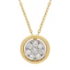 Coupon 🔥 10k Yellow Gold Diamond Circle Pendant Necklace by Belk & Co. 🧨