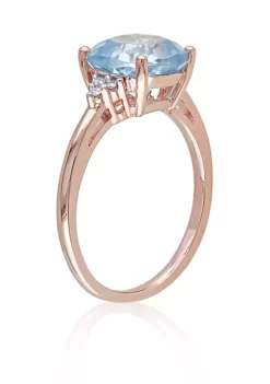 Cheapest ✨ 10k Rose Gold Blue Topaz and Diamond Ring by Belk & Co. 🔔 5 Cheapest ✨ 10k Rose Gold Blue Topaz and Diamond Ring by Belk & Co. 🔔 -DealsBelk & Co. Store Belk 8356