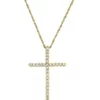 Flash Sale 😍 1/4 ct. t.w. Diamond Necklace in Gold Over Sterling Silver with 18" Cable Chain by Belk & Co. 😀