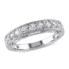 Coupon ⌛ 4/5 ct. t.w. Lab Created White Sapphire Anniversary Band in Sterling Silver by Belk & Co. ⭐