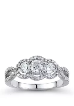 Discount ⭐ 1 ct. t.w. Diamond Ring in 14K White Gold by Belk & Co. ✨