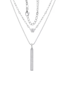 Best deal 👏 1/5 ct. t.w. Diamond Necklace with 18 Inch Cable Chain in Sterling Silver by Belk & Co. 💯