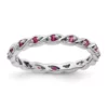 Discount 👍 Lab Created 1/3 ct. t.w. Created Ruby Stackable Expressions Ring in Sterling Silver by Belk & Co. 🌟