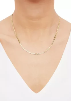 Discount ⭐ Herringbone Chain in 10K Yellow Gold by Belk & Co. 🛒 -DealsBelk & Co. Store Belk 8442