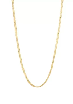 Discount ⭐ Herringbone Chain in 10K Yellow Gold by Belk & Co. 🛒 -DealsBelk & Co. Store Belk 8443